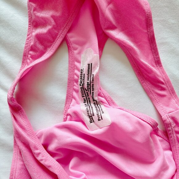 NoBo Pink Sparkle Bikini Bottoms NWT  pink womens XL swim - Picture 7 of 7
